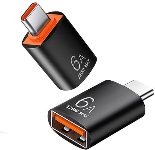 Avigers USB C to USB Adapter 2 Pack, Type C to USB Converter, USB-C Male to USB A 3.0 Female Adapter OTG for iPhone 16/15 Pro Max, iPad, iMac, MacBook Pro, Dell XPS and More Type C