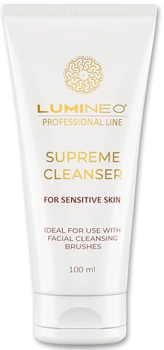Lumineo gel visage pour peaux impures, conçu pour les brosses électriques pour le visage, contre les impuretés, les boutons, l'acné, mousse nettoyante pour le visage (peaux impures) (Peau sensible)