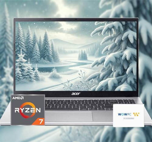 Acer Aspire Premium Laptop | AMD Ryzen 7 5700U CPU (Beats i7-1250U) | 32GB RAM | 1TB SSD | 15.6 FHD Display | Fast Wi-Fi 6 | Sleek Design | Ethernet Port | Windows 11 | with