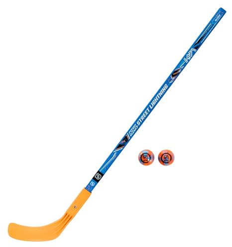 Franklin Sports NHL Kids Street Hockey Stick + Balls Set - Youth 40 Street Hockey Stick + (2) Outdoor Roller Hockey Balls - Kids Junior Hockey Starter Set