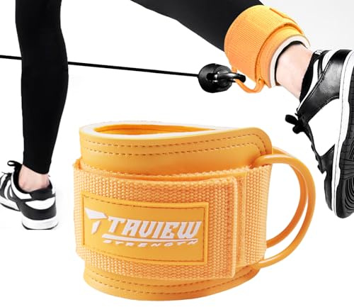 TAVIEW Correas de Tobillo para máquina de Cable para Gimnasio, Correas de Tobillo con Retroceso, puños Acolchados para glúteos y Entrenamientos de piernas
