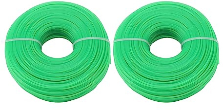ZyjGaliliad Bobine de Fil de -Herbe 2 pièces en Nylon, Ligne de -Bordure 100 mètres 1,6 mm, Ligne de -Bordure en Nylon Durable pour Tondeuse électrique de Jardin, Herbe Haute Performance