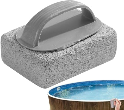 Pool Pumice Sten för Rengöring av Kakel Tung Rengöringssvamp med Handtag | Pimpsten för Pool för Glaskar, Grill, Dusch, Handfat, Spis, Ugn