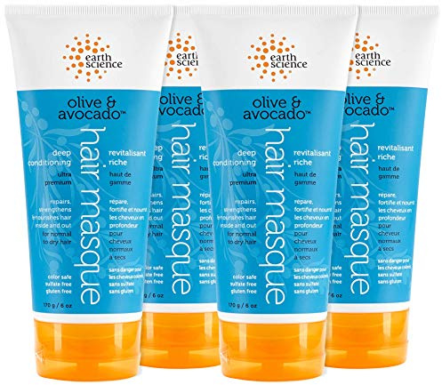 Earth Science: Olive and Avocado Hair Conditioning Masque 6 oz (4 pack)