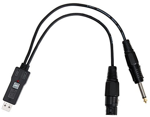 Pronomic UXLRJ USB - KLR/Klinke Audio Interface, USB Mikrofon, Recording, Soundkarte, Kabel, Adapter, PC/MAC, Wandler (24 bit, 0,23m, Plug&Play, ohne Treiberinstallation)