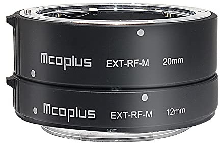 Mcoplus EXT-RF-M RF Mount EOS R/RP/R5/R6 Autofokus AF Metall Macro Extension Tube Set Adapter-Ring für Canon EOS R/EOS RP/R5/R6 Kameras(12mm+20mm)