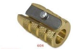 Mobius + Ruppert (M+R) Brass Artists Pencil Sharpener - choose from 4 shapes! Made in Germany - finest in the world! (604 - Bullet/Grenade)