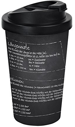 infinite by Geda LABELS 12135 Coffee to go mugg PP, dubbelväggig, matematik