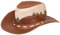 Infinity Leather Unisex Leder Busch Safari Bräunen Aussie Cowboyhute Stil Klassische Western Wildleder Outback Hut S