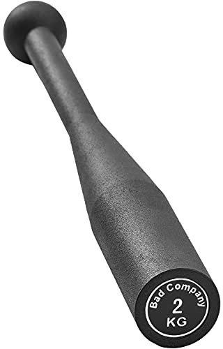 Bad Company Steel Indian Club Bell I Stahl Schwungkeule fürs effektive Ganzkörpertraining I 2 kg