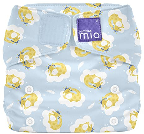 Bambino Mio, Miosolo klassisk allt-i-ett-återanvändbar blöja, ekologisk kemisk fri blöja (drömmande giraff, en storlek)