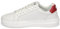 Calvin Klein Jeans Herren Chunky Sole Sneaker Chunky Cupsole Monologo Schuhe, Weiß (White/Merlot), 40