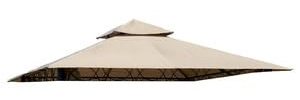 KOEM Telo di Ricambio Beige scuro per Gazebo, Poliestere 180 Gr/Mq, con AirVent (Eden 3x3 Beige)