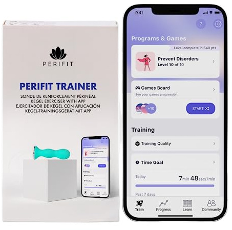 Perifit - Pelvic Floor Exerciser with App | Kegel Trainer | Strengthen Your Pelvic Floor, get Better Bladder Control, Stronger Pelvic Support (Green)