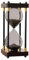 Reloj de Arena Grande de 60 Minutos - Madera y Cristal Arcoíris Decorativo para Casa, Escritorio, Oficina, Boda (Negro)