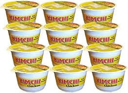 Mr. Noodles Chicken/Pollo Kimchi Cup Noodles 86g x 12 | Bold Chicken and Kimchi flavor | Instant Convenience | Portable and lightweight cups | Perfect for busy days | Long-lasting pantry staple