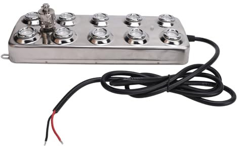 Oumefar Fogger Ultrasuoni, Generatore di Nebbia Stabile e Silenzioso DC48V 4.5L/H 10 per Luoghi di Giardinaggio