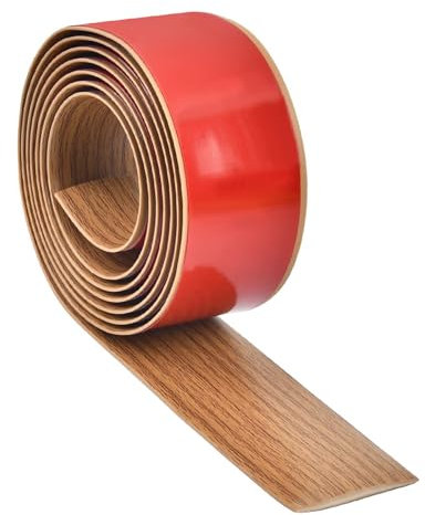 2M*5CM PVC Floor Transition Strip Self Adhesive, Yellow Oak Grain Threshold, Vinyl Laminate Flooring Trim