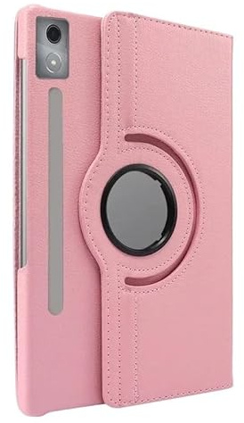Tablettskydd lämpligt for Lenovo Xiaoxin Pad Pro 12,7 tum 2nd 2025 TB-373FU/TB-375FC 360 graders roterande stativfodral(Pink)