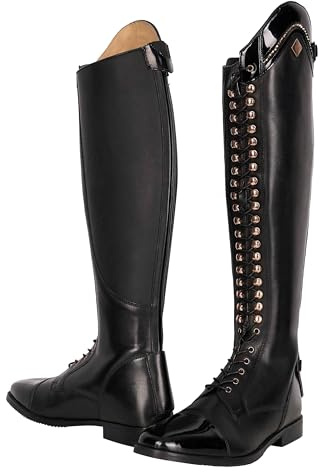 Imperial Riding Femme Reitstiefel Irholania Dressage Regular/Eng Botte d'équitation, Rose laqué Noir, 39 EU