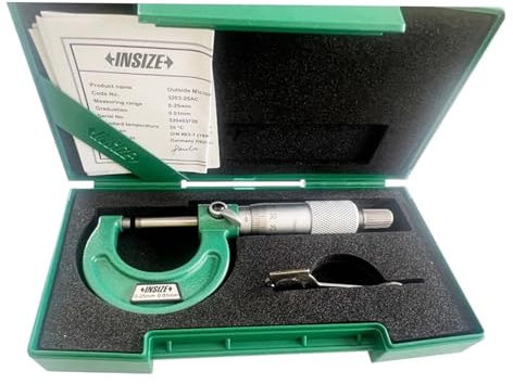 Micrometro digitale Micrometri Esterni Con Graduazione Insize Da 0,01 Mm, Strumento Di Misura 0-25/25-50/50-75/75-100 Mm(25-50mm)
