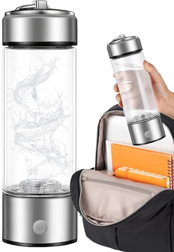 Water Bottle Hydrogen,Travel Ionizer Machine - Heat-Resistant Hydrogen Water Bottle for Camping, Workplace, Apartment, Hiking, Home, Fitness, Sports, Gym, Outdoors