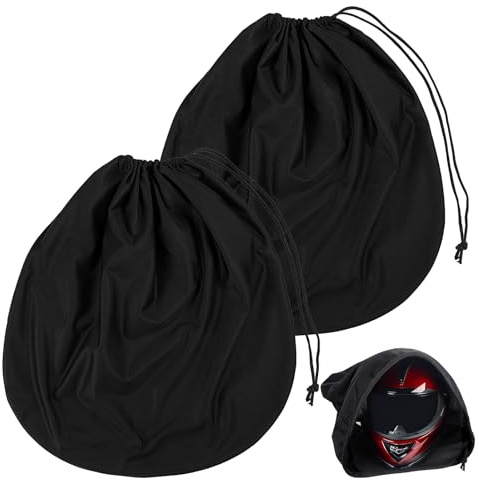2 borse per casco da moto, leggere, per hockey, calcio, borse per il trasporto, accessori con coulisse, per equitazione, viaggi, bicicletta, sport, motoslitta, sci, corsa