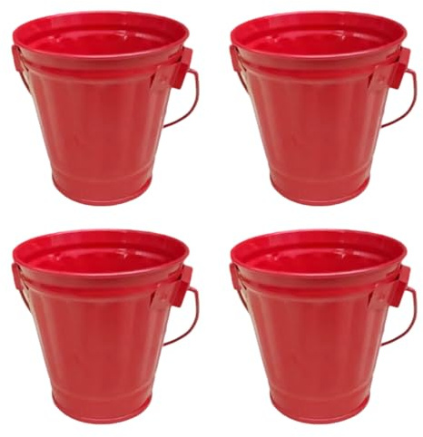 YTtkku Secchio in ferro colorato da giardino perfetto per progetti artigianali e composizioni floreali per piantare progetti artigianali secchi decorativi in ferro