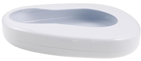 UKCOCO Padella per Letto in Ferro Ergonomica e Compatta, Anti-perdite per Pazienti Anziani Allettati, per Assistenza Domiciliare e Ospedaliera