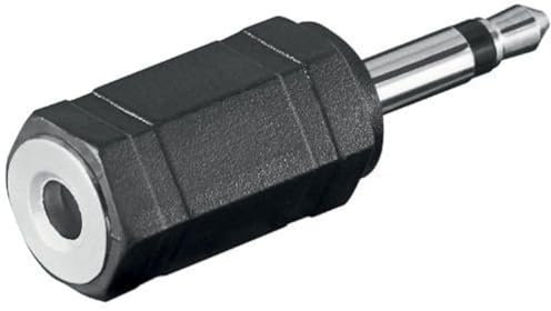 CABLEPELADO Adattatore Audio Jack 3,5 mm Femmina a Maschio | Convertitore Stereo a Mono | Adattatore per Cuffie | 1 Pezzo