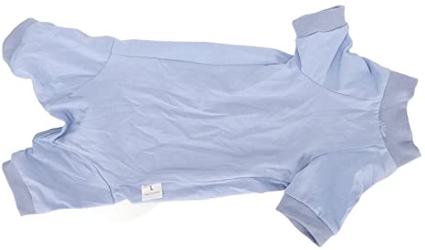 Cat Wound Surgery Recovery Suite, Cat Recovery Suit Förhindra Slickande Sår Professionella Husdjur Andas Operationsdräkter för Buksår eller Hudsjukdomar (L)