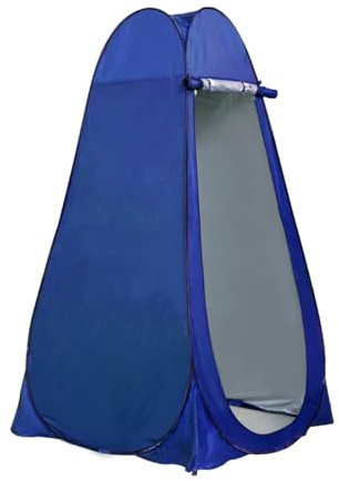 Trintion 190cm Pop up Toilettenzelt Wurfzelte Duschzelt für Outdoor Camping Dusche Blau