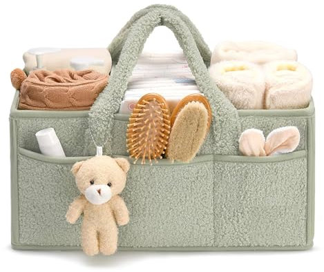 Comioke Organizador Pañales, Organizador de Bolso Cambiador, Cesta Organizadora, Bolso, Para Bebés, de Pañales, Almacenamiento Portátil Para Bebés