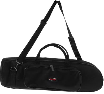 JOINPAYA Trompetentasche Aufbewahrungstasche Trompetenkoffer Instrumentenzubehör Trompete Einzelne Umhängetasche Trompetenzubehör Outdoor-trompetenhalter Trompetenbehälter Black Vlies