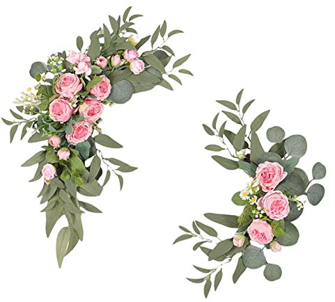 sporful 2 pezzi peonia decorativo floreale festoni fiori di seta artificiale per matrimonio arco pergolato cerimonia