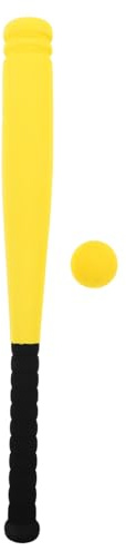 SKISUNO Bat de Baseball Doux pour Enfants Jouets de Baseball Amusants pour Enfants entraîner des Chauves-Souris Souple Jouets de Chauve-Souris Eva Jaune