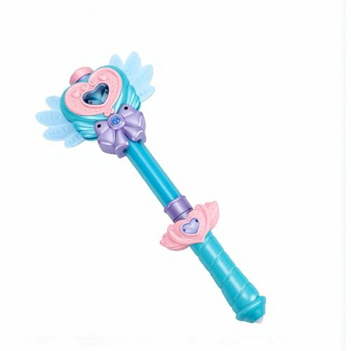 Giocattolo Fatato Illuminato con Bacchetta Magica da Principessa per Giochi All'aperto per Bambini LED Luminoso 16x36 Cm 1 unità