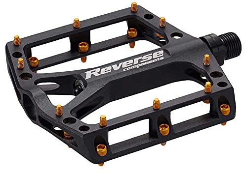 Reverse Black ONE Flat Fahrrad Pedal schwarz/Gold