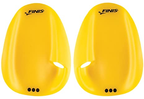 FINIS Unisex (Floating) Agility Paddle Floating Large, Yellow, L UK