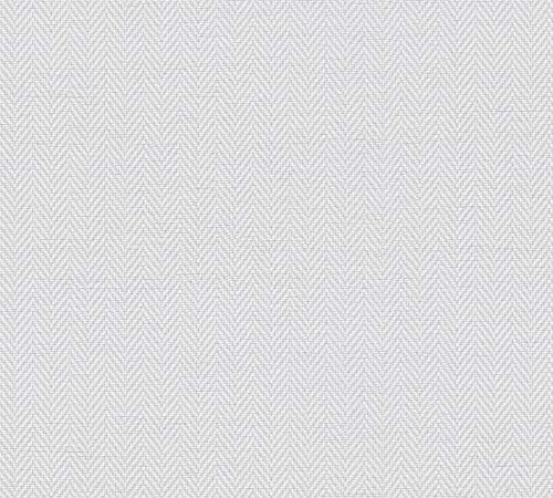 A.S. Création T2004 90341 Papier peint en fibre de verre Motif chevrons Blanc 25 x 1 m 25 m²