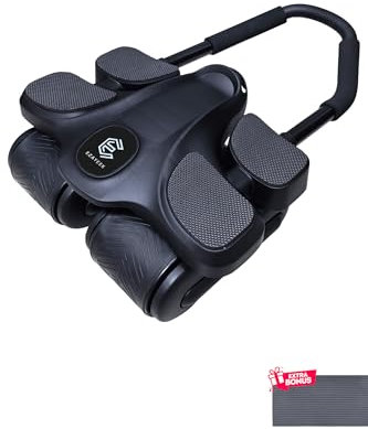 EZAYEEK® - Bauchtrainer für zuhause. Gerät zum Muskelaufbau Mann Frau. Bauchmuskelroller & Sport Haus. Bauchmuskeltrainer - Fitnessgeräte für zuhause & Bauchmuskelrad/ab roller