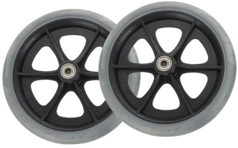 SEWOART Roues De 8 Pouces Pièces De Rechange Roues De Déambulateur Antidérapantes Pour
