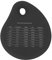 CHEOTIME Lot de 5 grattoirs en silicone antiadhésifs intégrés de qualité alimentaire, grattoirs alimentaires polyvalents avec trou pour les doigts, pour cuisine, boulangerie (Black)