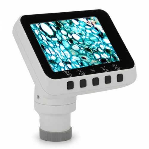 Cocce Elettronico WiFi, Oculare della Telecamera per Telescopio Digitale 1080p con Display da 2,8 Pollici, Telescopio e Accessori per Microscopi per Birdwatching di Astrofotografia