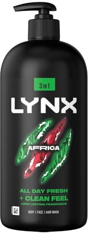 Lynx Pump Shower Gel Africa 900ml