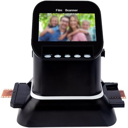 Scanner Digitale Per Pellicole, Scanner Per Pellicole E Foto, Alta Risoluzione 120, Con Ampio Display Da 4,3 E Hdmi, Conversione Di Negativi E Diapositive Da 35 Mm, 135, 126, 127 In Jpeg Digitale