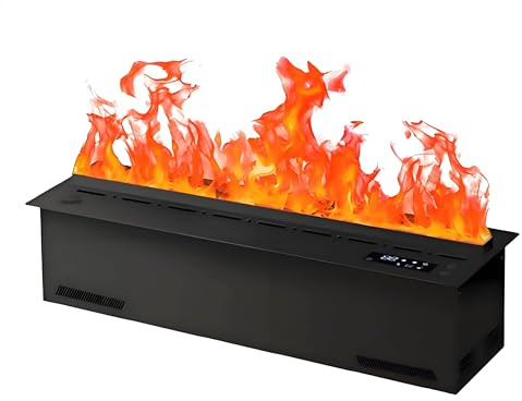 GIZMIT 3D Water Vapor Fire Places, Vapor Fireplace with 16 Million Flame Colors, Control Electric Steam Fireplace Stove with Touch Screen/Remote Control, Automatic Water Filling voicecontrol-70cm