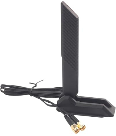 Nuyhadds PC-WLAN-antenn tri-tri-tri-tri-tri-tri-tri-tri-tri-tri-tri internetantenn, med 1,2 m magnetisk förlängningskabel för hemskrivbordsnätverket
