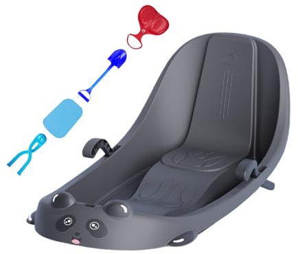 Toddler Sled,Winter Sport with Backrest - Built-in Brake Kids Snow Sled - for Snowy Hills Park Backyard Playground Boys Girls Children Preschoolers