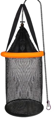 Panier en filet pour poissons capturés, filet dépliable pour appâts vivants | Piège de grande capacité pour stocker des captures en famille
